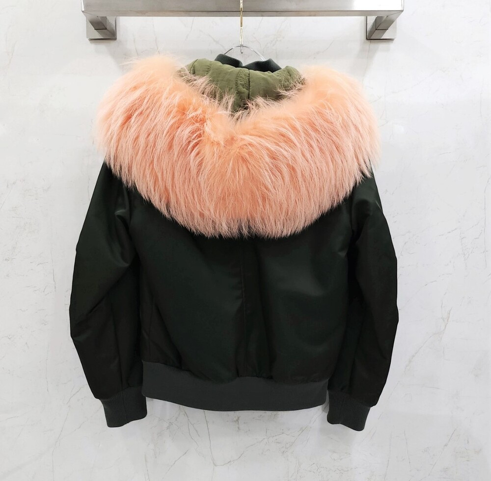 [럭스유] XS / 미스터앤미세스퍼 라쿤퍼 봄버 자켓