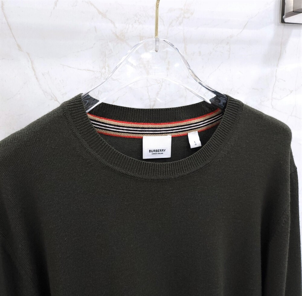 [럭스유] L / 버버리 다크그린 스웨터 니트