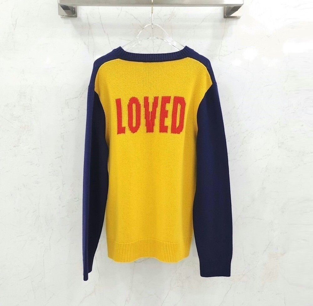 [럭스유] L / 구찌 타이거 자수 울 니트