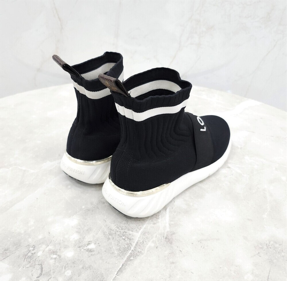 [럭스유] 35.5 / 루이비통 블랙 밴딩 애프터게임 스니커즈