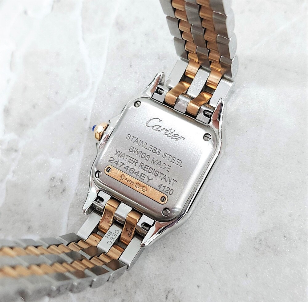 [럭스유] 까르띠에 다이아 팬더 드 까르띠에 콤비 메탈 시계 스몰 W3PN0006