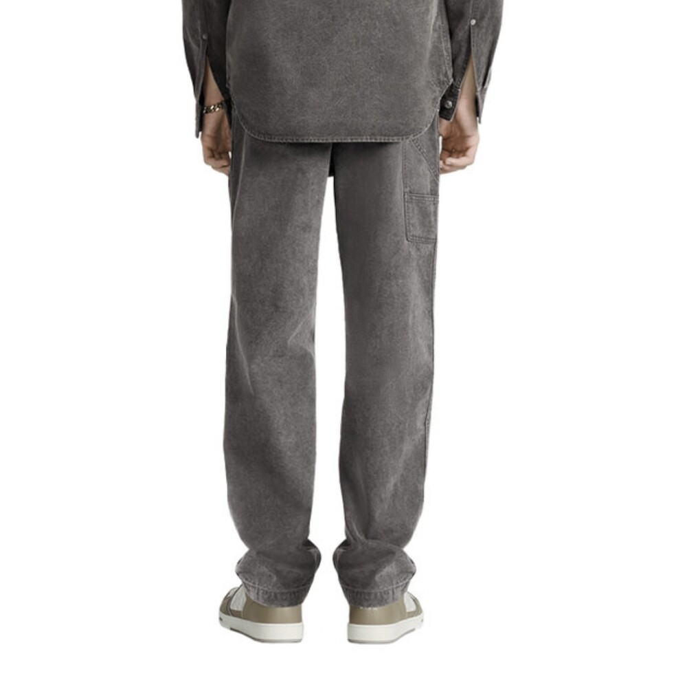 [럭스유] (새상품) 32 / 디올 그레이 콘트라스트 쿠튀르 자수 카펜터 팬츠