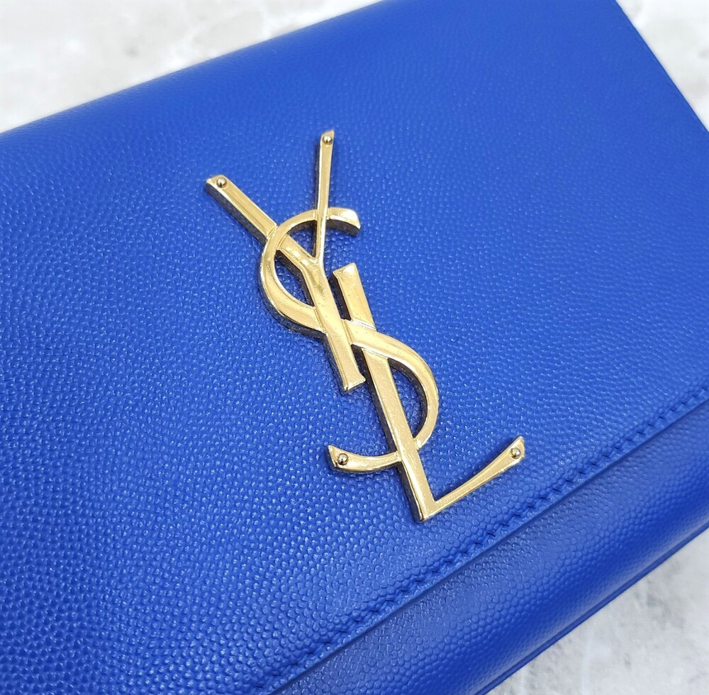 [럭스유] 생로랑 그랑 드 뿌드르 가죽 케이스 스몰 체인백 469390