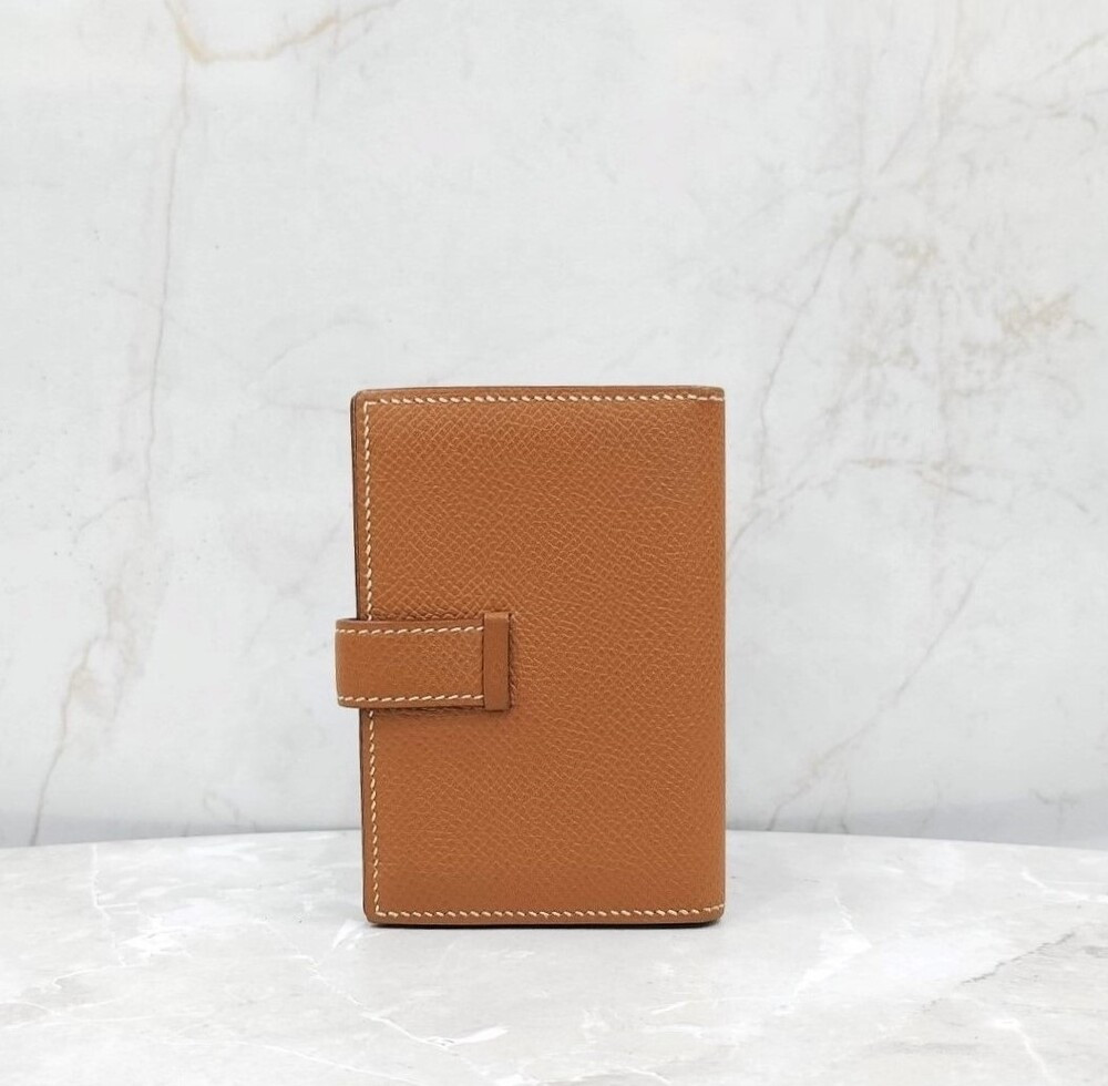 [럭스유] 에르메스 베안 미니 지갑 앱송 팔라듐 골드 Y각인 H039796CK37