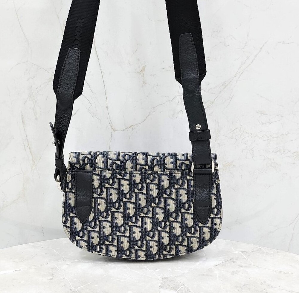 [럭스유] 디올 오블리크 자카드 새들 파우치 크로스백 1ADPO095YKY