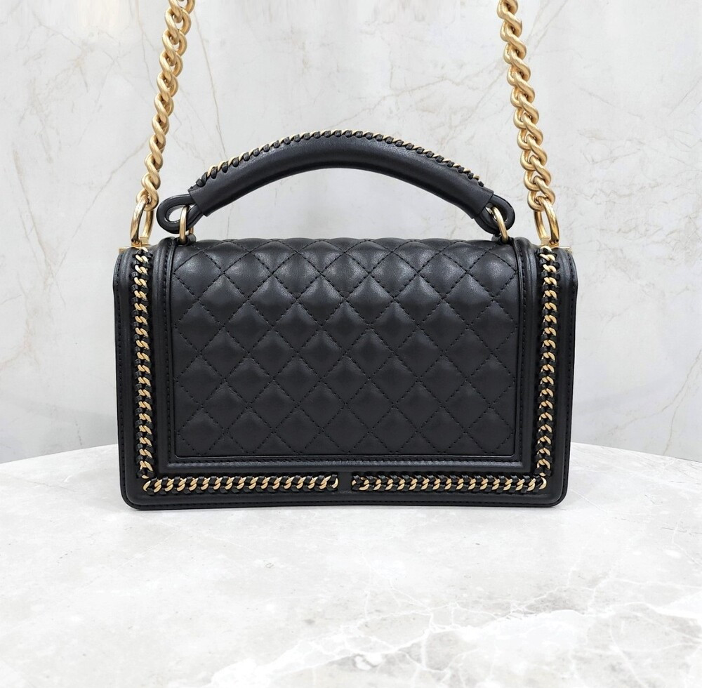 [럭스유] 샤넬 탑핸들 보이백 미디움 금장 체인 숄더백 26번대 A94804