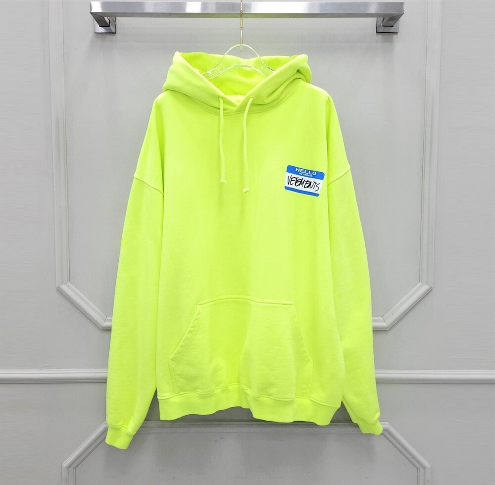 [럭스유] XS / 베트멍 헬로마이네임 오버 후드티