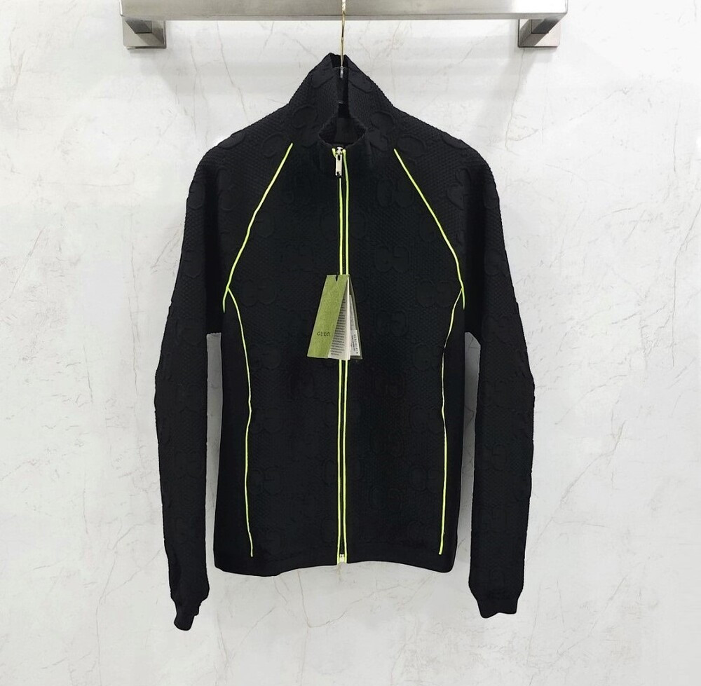 [럭스유] (새상품) S / 구찌 GG 로고 트랙 집업 자켓 724491