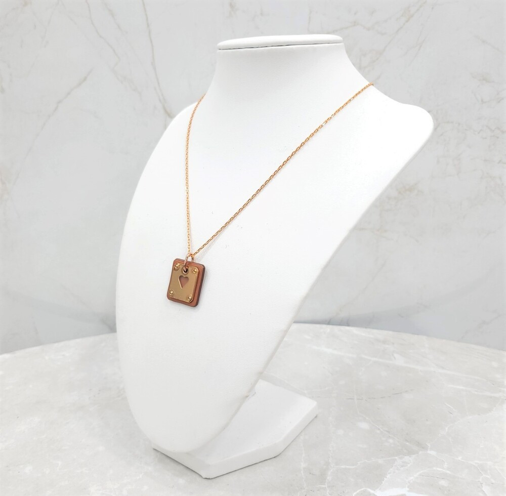 [럭스유] 에르메스 에이스 오브 하트 목걸이