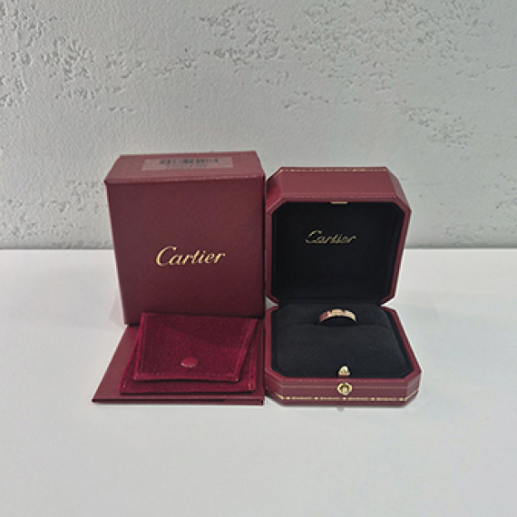 까르띠에 C드 웨딩밴드 4mm 핑크골드 반지 56호 전시상품급 B40980