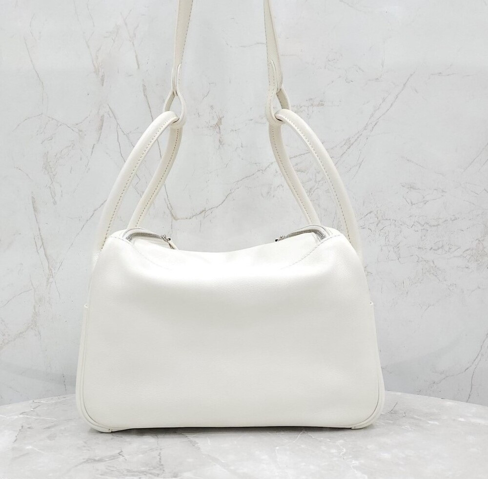 [럭스유] 에르메스 린디 26 화이트 은장 C각인