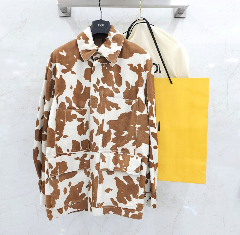 [럭스유] 50 / 펜디 송치 레더 자켓