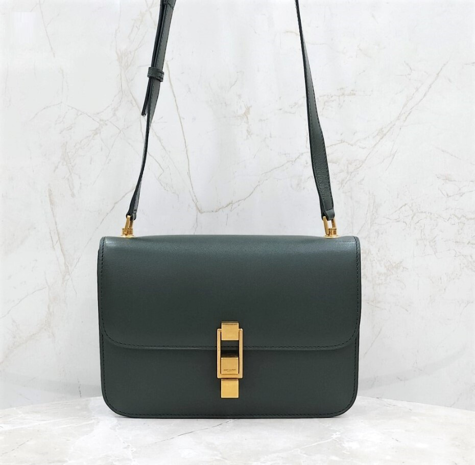 [럭스유] 생로랑 까레 샤첼백 그린 633241