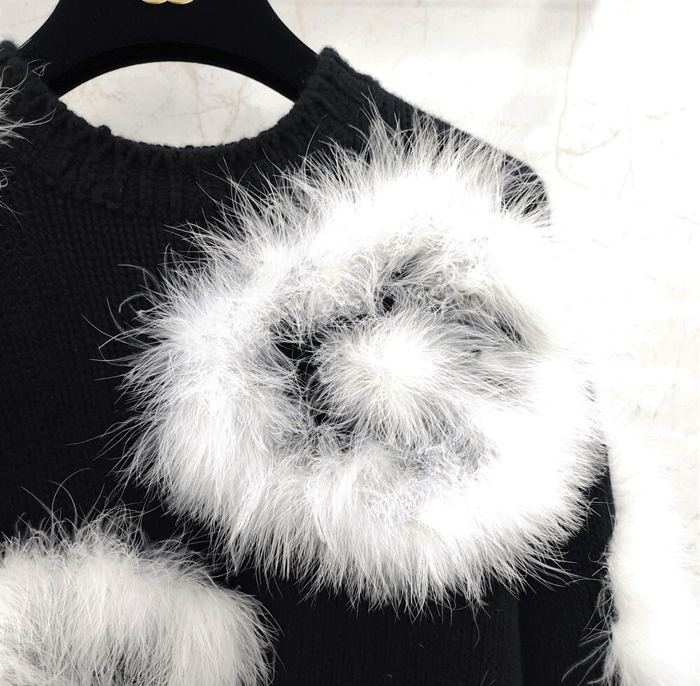 [럭스유] (새상품) 36 / 샤넬 런웨이 캐시미어 스웨터