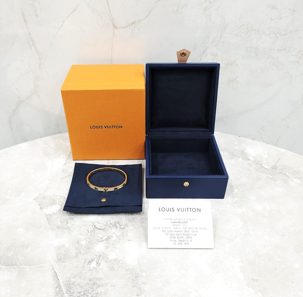 [럭스유] (새상품) 루이비통 LV 다이아 풀파베 앙프렝뜨 뱅글 팔찌 16호 Q95784