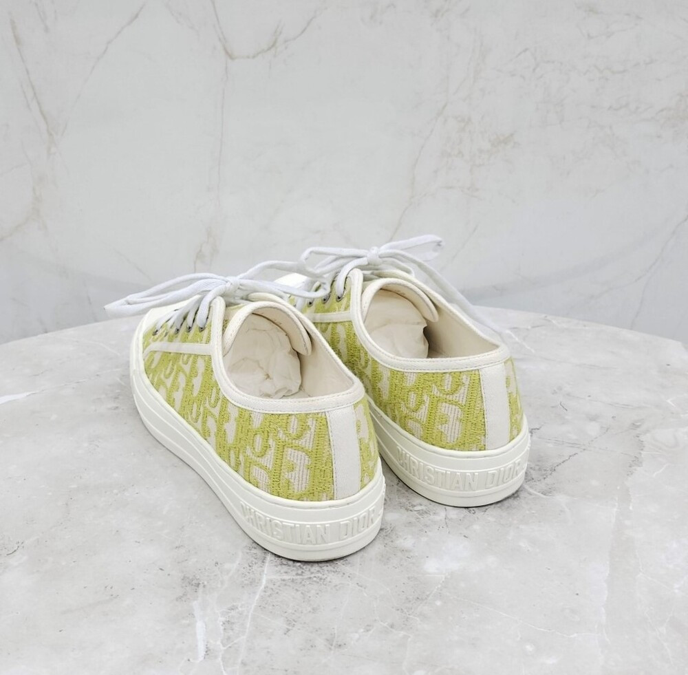 [럭스유] 38 / 디올 그린 워크앤디올 오블리크 스니커즈