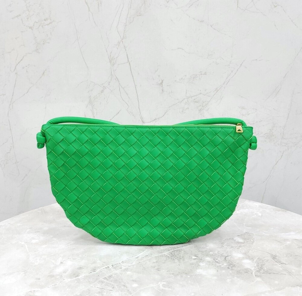 [럭스유] 보테가베네타 그린 미디엄 턴 파우치 숄더백 701024