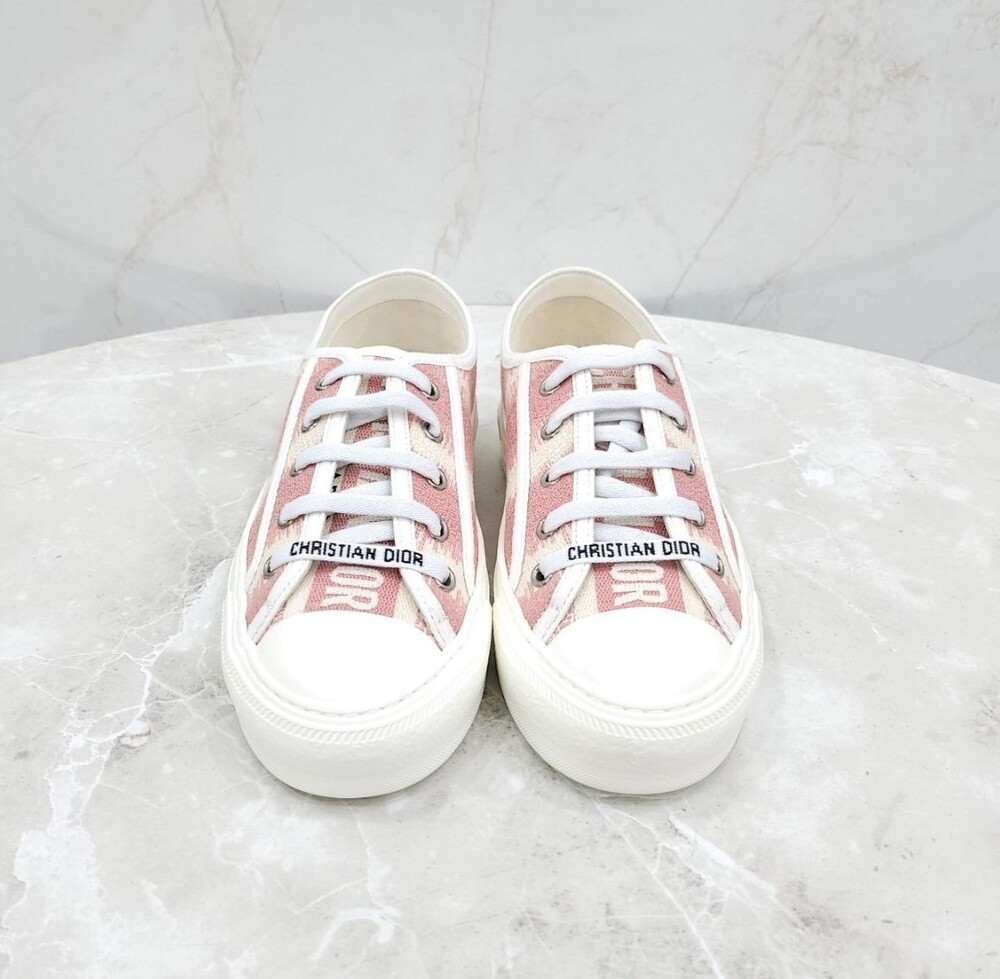 [럭스유] (새상품) 34 / 디올 핑크 워크앤디올 로우 스니커즈