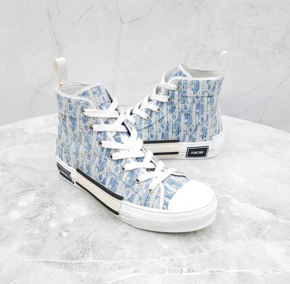 [럭스유] 38 / 디올 데님 오블리크 B23 하이탑 스니커즈