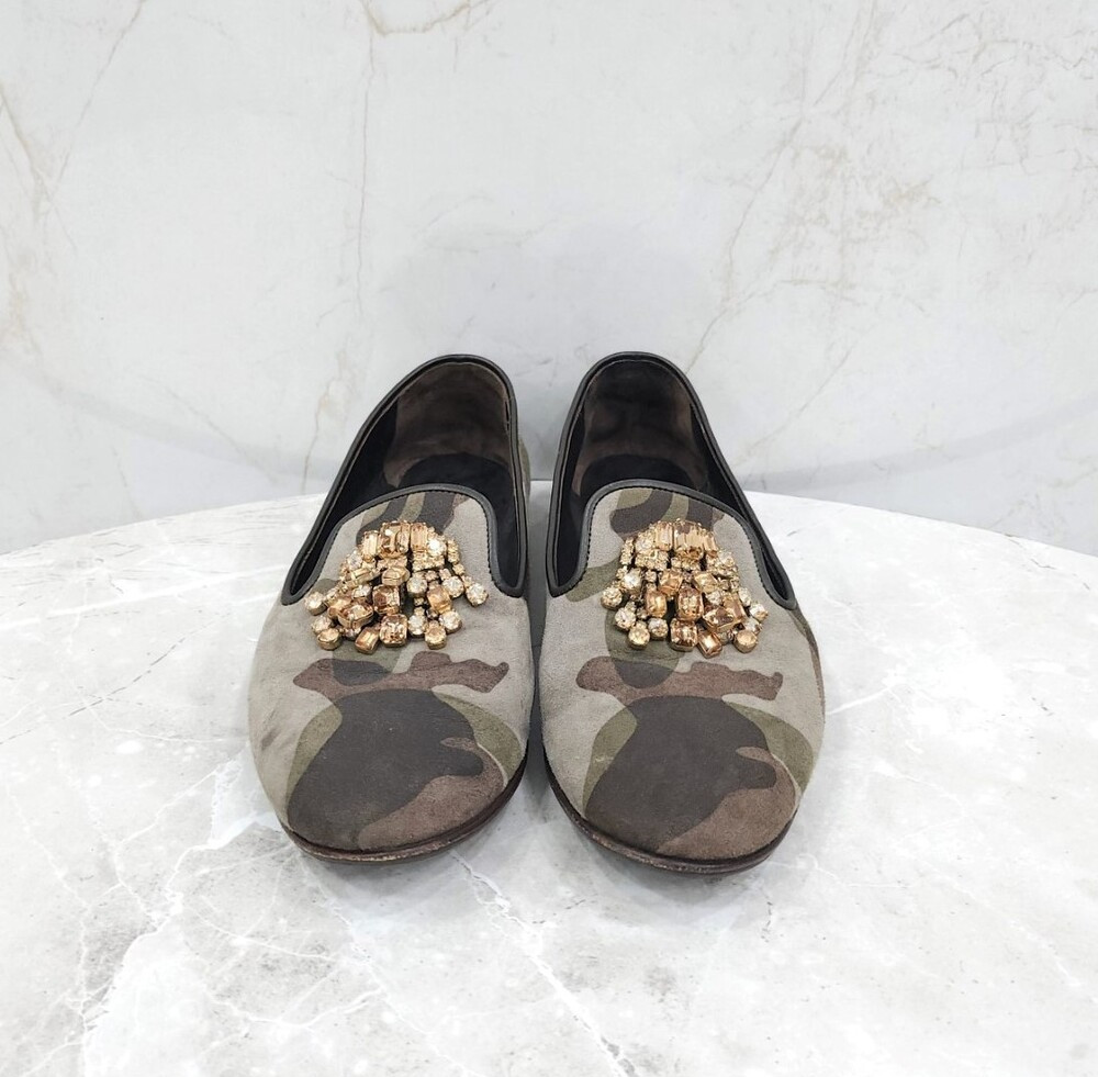 [럭스유] 37 / 쥬세페자노티 카모 큐빅 플랫 로퍼