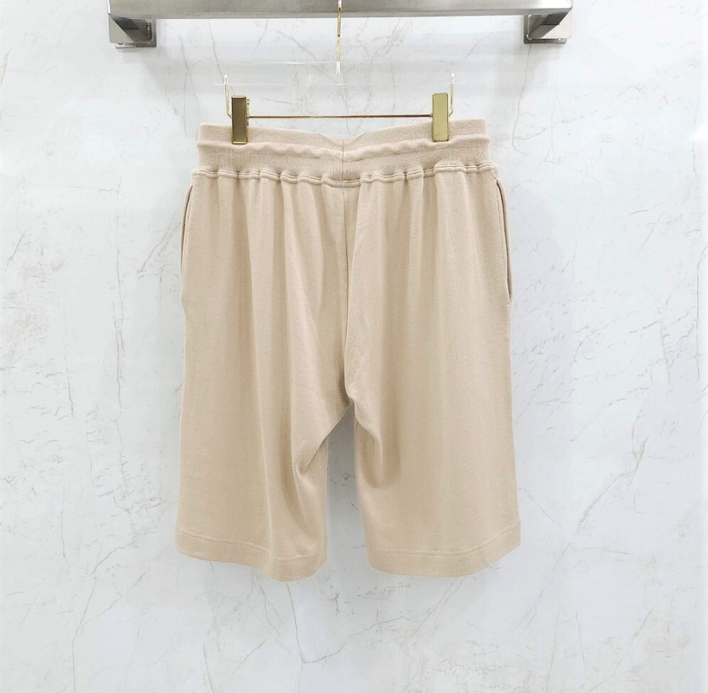 [럭스유] 56,50 / 키톤 디테일 베이지 반팔 카라티 반바지 세트