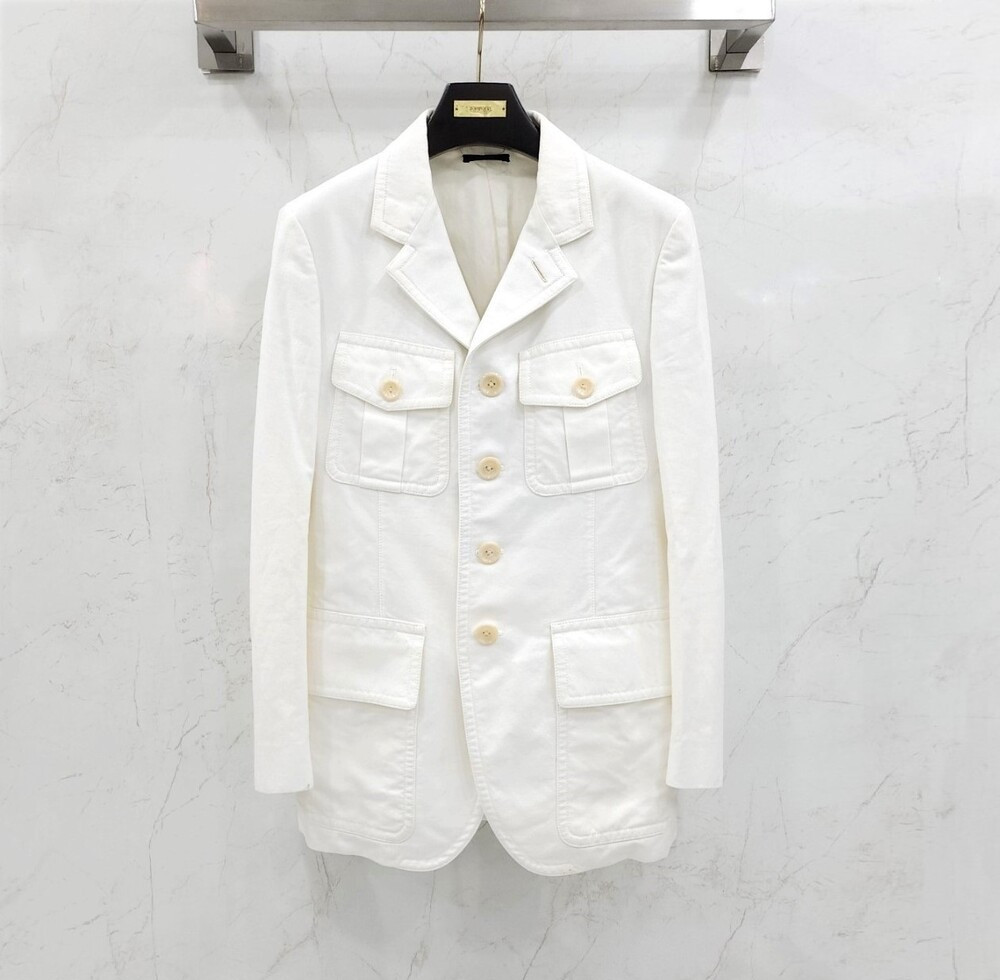 [럭스유] 46 / 톰포드 화이트 사파리 자켓