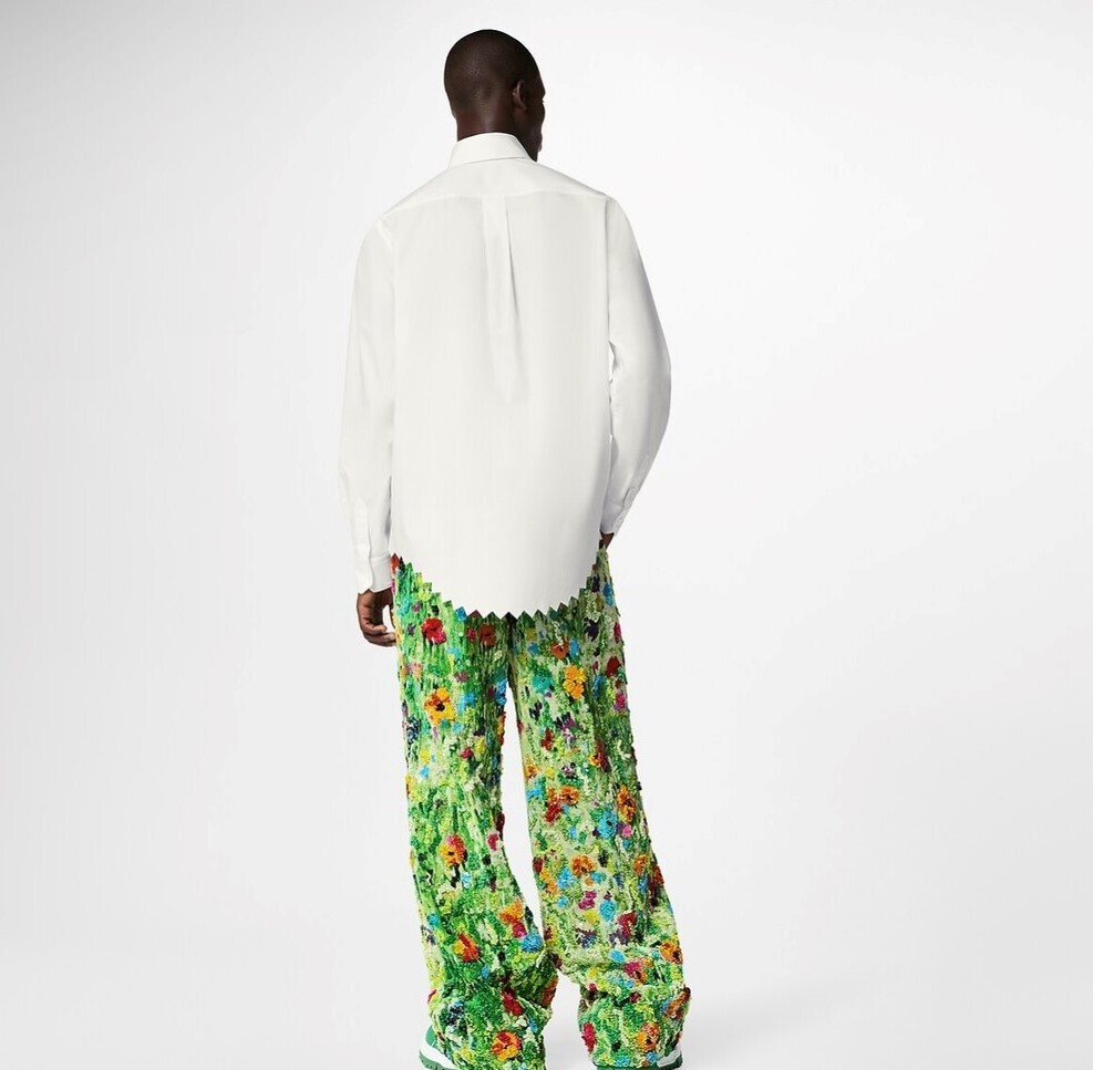 [럭스유] (새상품) L / 루이비통 노티드 칼라 롱 슬리브드 셔츠