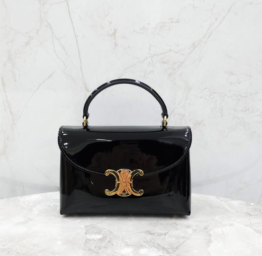 [럭스유] 셀린느 틴 나노 트리오페 에나멜 토트 숄더백 118113FYJ.38NO