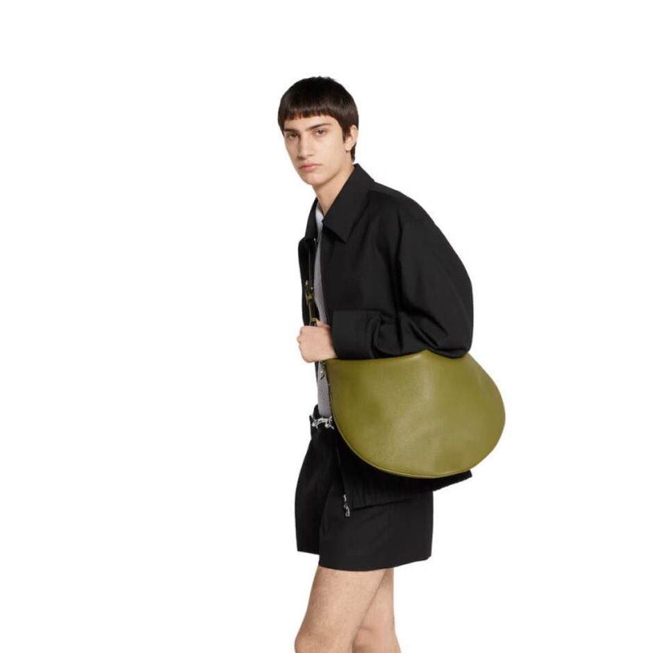 [럭스유] (새상품) 구찌 B 라지 숄더백 올리브그린 800194