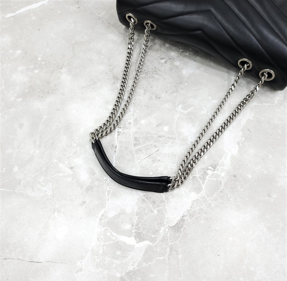 [럭스유] 생로랑 루루 퀄팅 미디움 레더 숄더백 574946