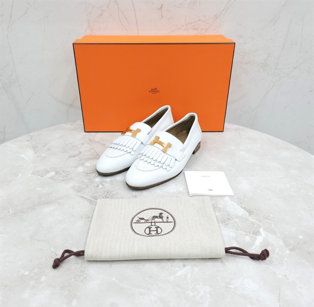 [럭스유] (새상품) 36 / 에르메스 로얄로퍼 화이트 로즈골드 H212214Z