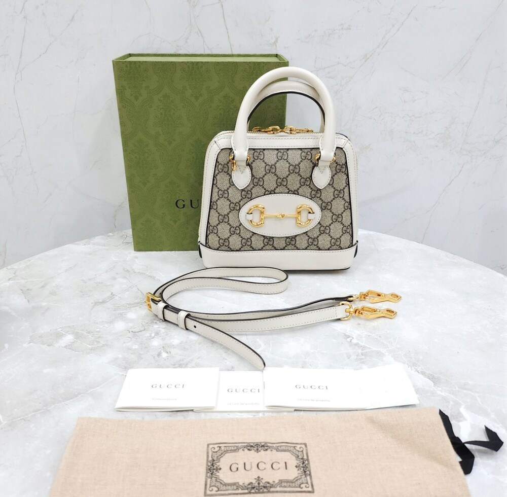 [럭스유] 구찌 홀스빗 1955 미니 탑핸들 토트 숄더백 640716