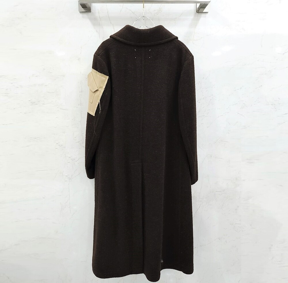 [럭스유] (새상품) 38 / 메종 마르지엘라 아플리케 울 코트