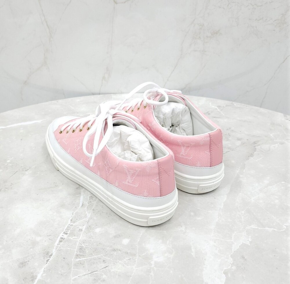 [럭스유] 38 / 루이비통 핑크 스텔라 모노그램 스니커즈