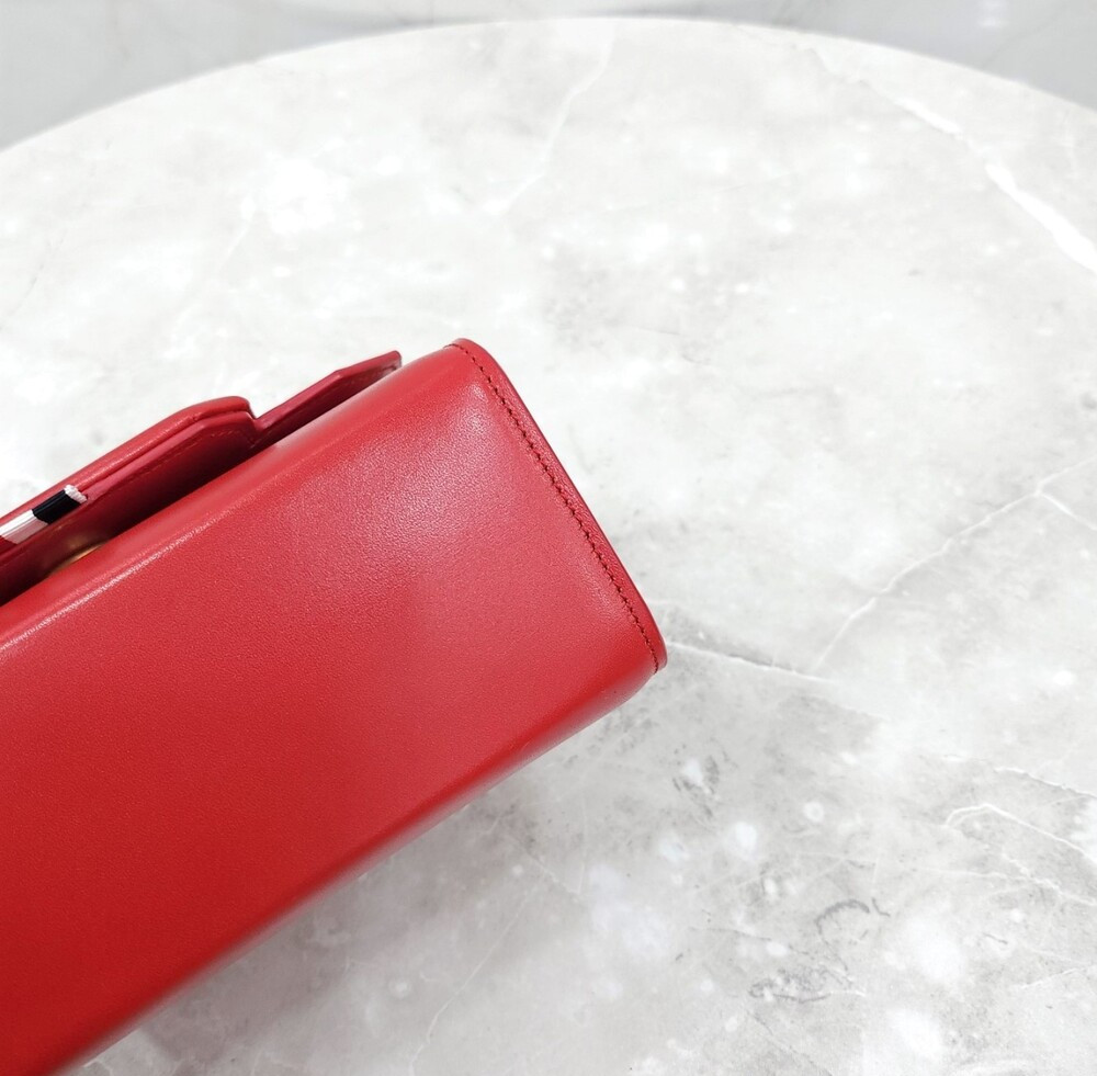 [럭스유] (새상품) 톰브라운 레드 스몰 박스 투웨이 레더 크로스백 FAP245A