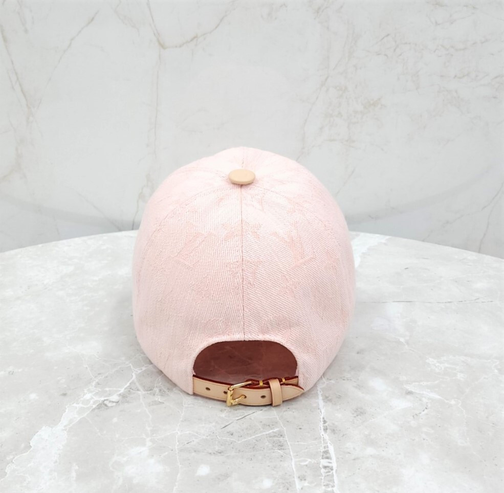 [럭스유] 루이비통 핑크 모노그램 비마이데님 볼캡 M M77543