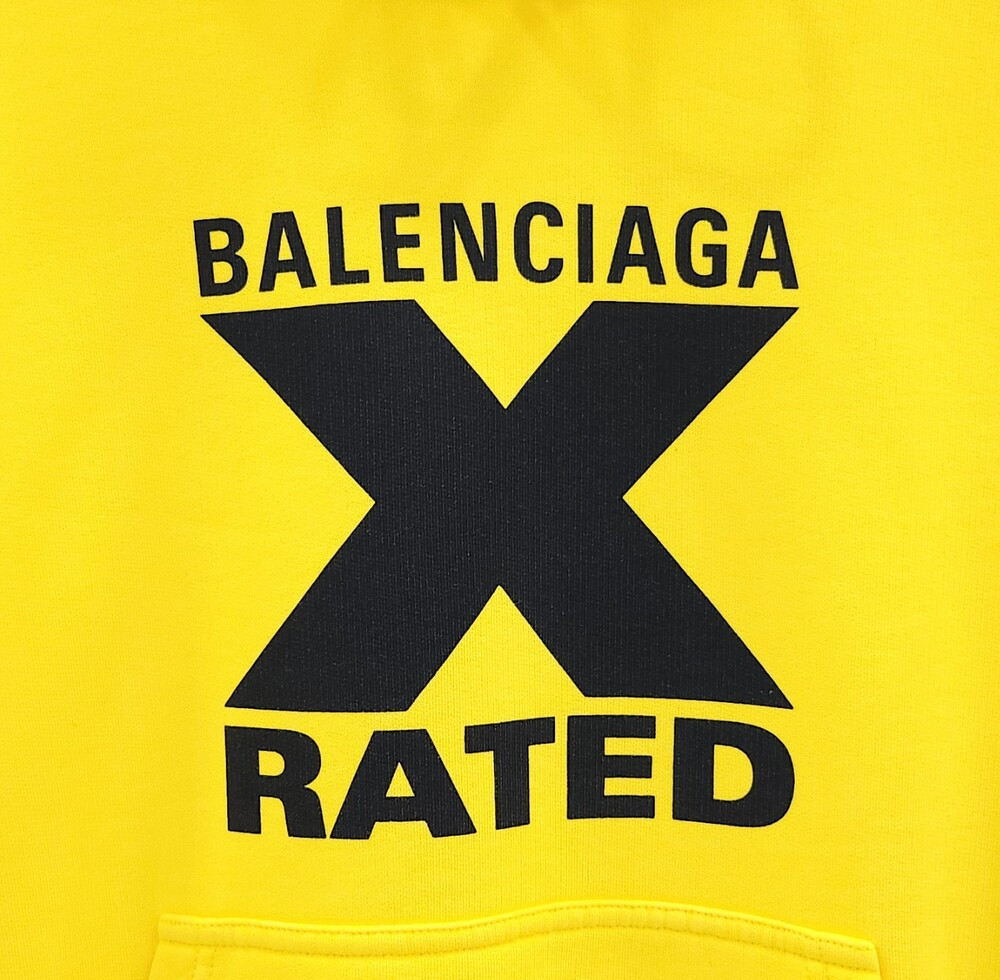 [럭스유] S / 발렌시아가 옐로우 엑스레이티드 프린팅 후드