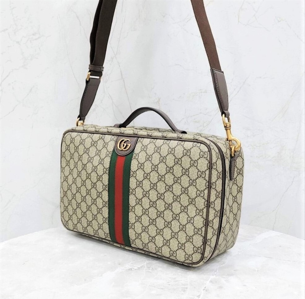 [럭스유] (새상품) 구찌 GG 오피디아 캔버스 삼선 여행가방 752587
