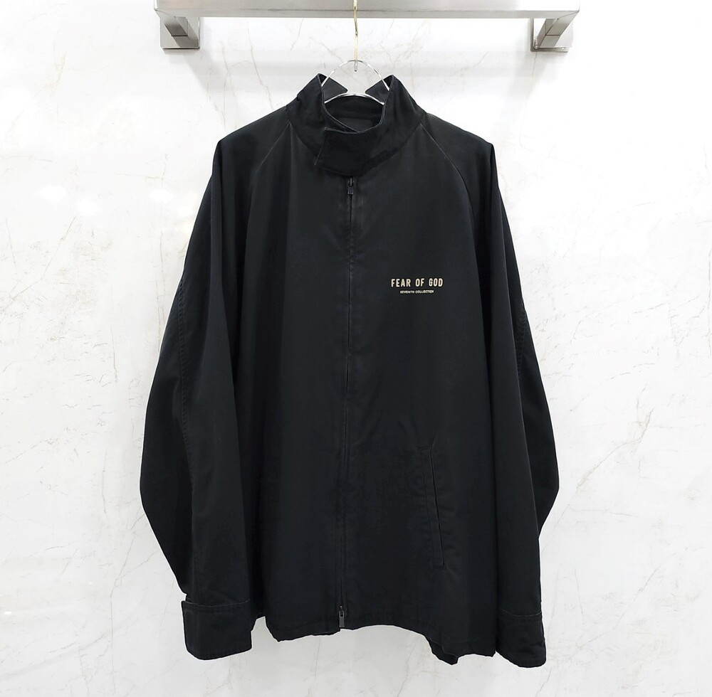 [럭스유] XL / 피어오브갓 블랙 워싱 수베니어 집업 자켓