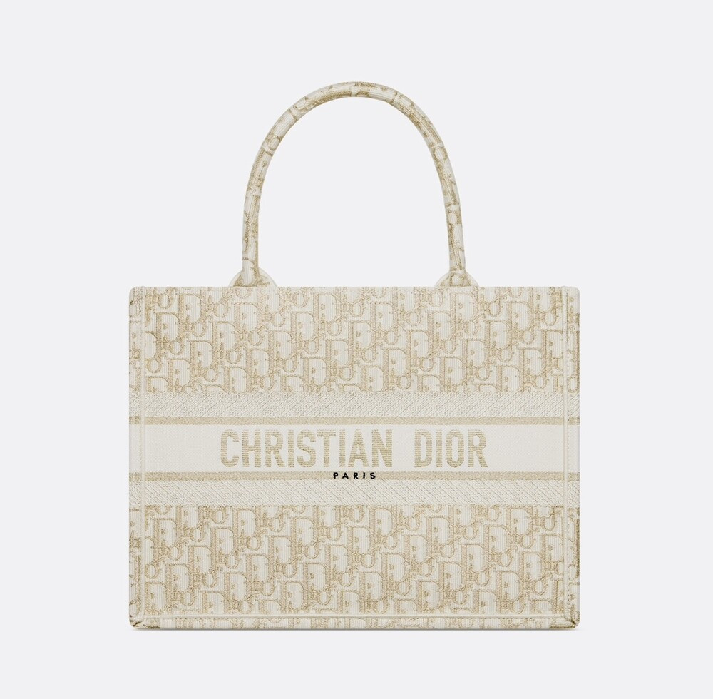 [럭스유] 디올 오블리크 북토트 미디엄 백 화이트 골드 M1296ZTQR_M981