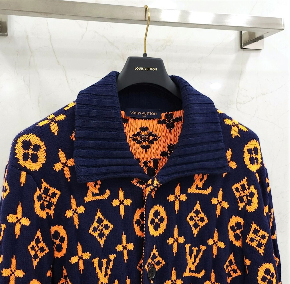 [럭스유] XXL / 루이비통 모노그램 시그니처 자카드 가디건 1AAU8U