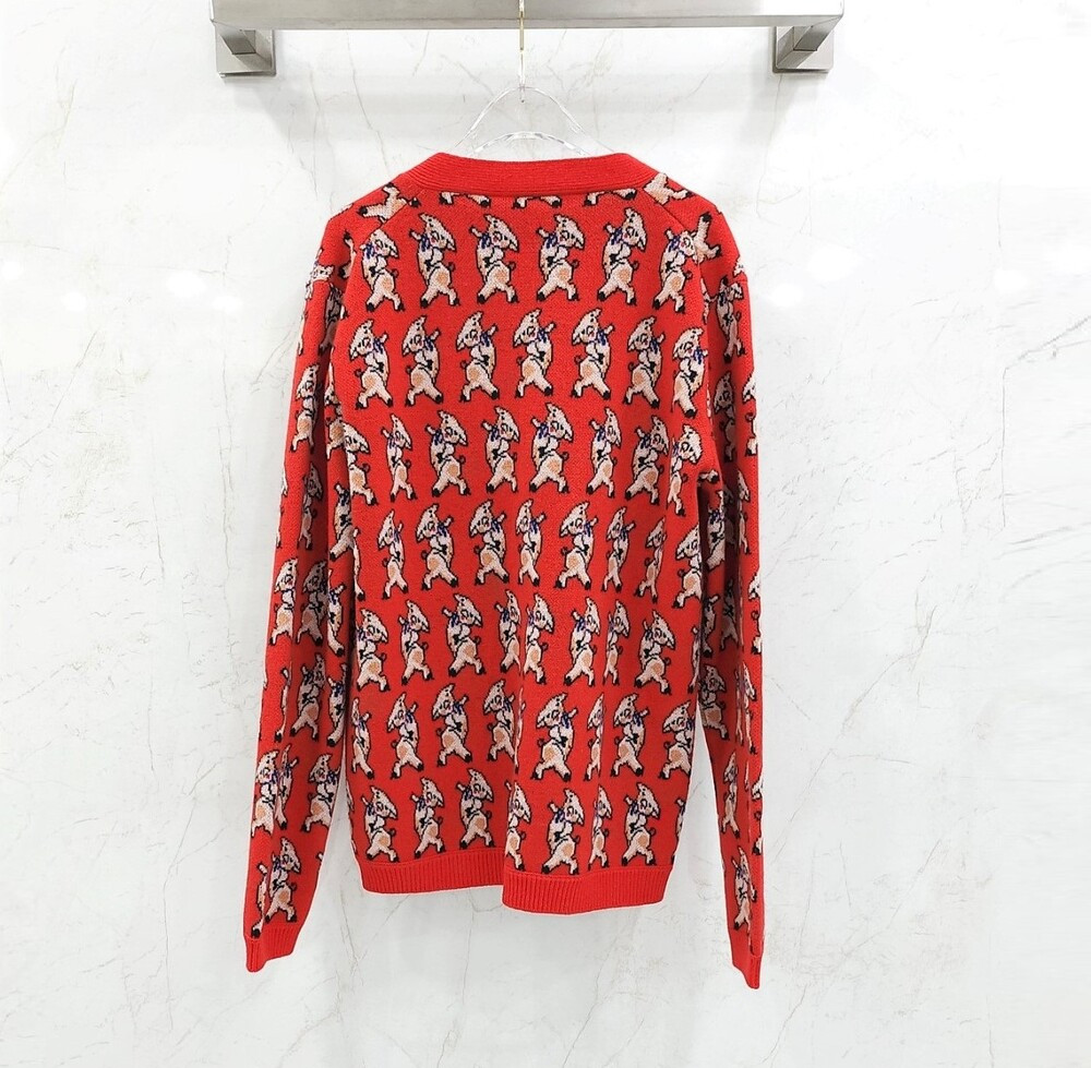 [럭스유] S / 구찌 애니멀 패턴 가디건