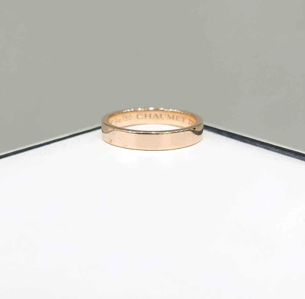 [럭스유] 쇼메 다이아 리앙 에비던스 웨딩밴드 링 3mm 47호