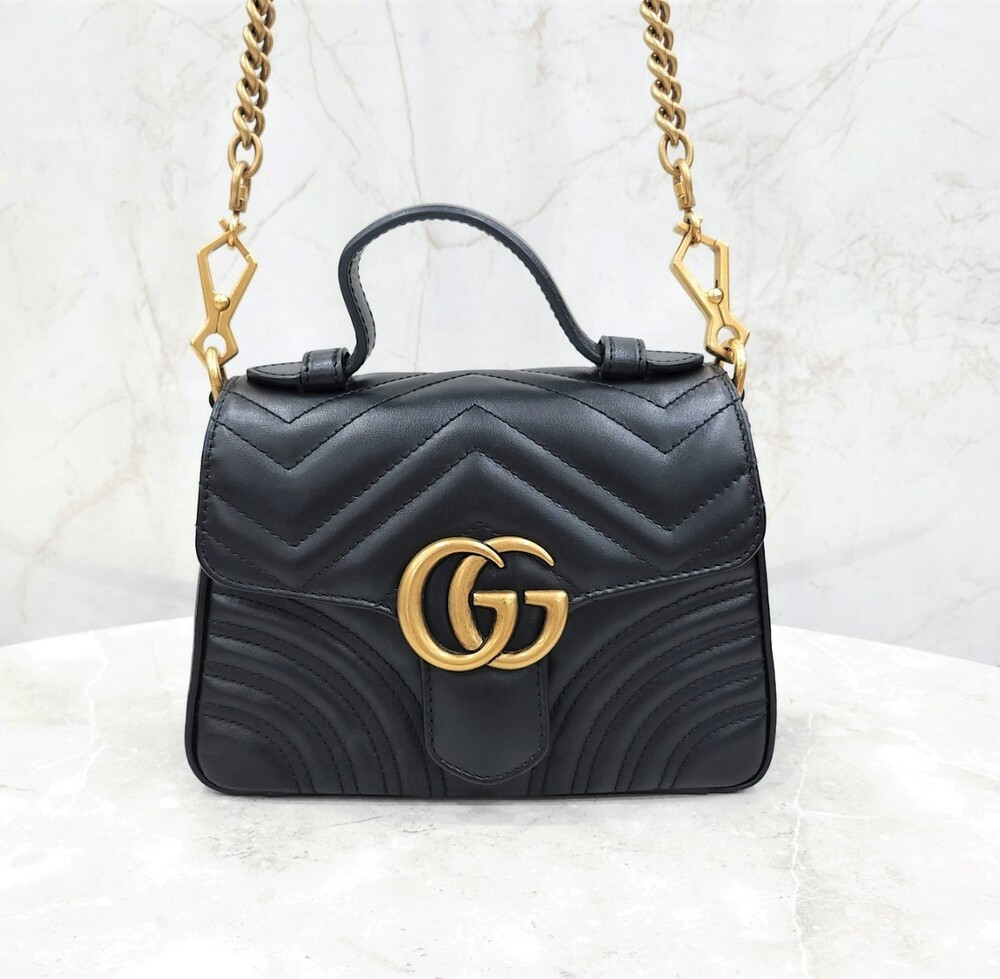 [럭스유] 구찌 GG 마몽 스몰 탑핸들 백 547260