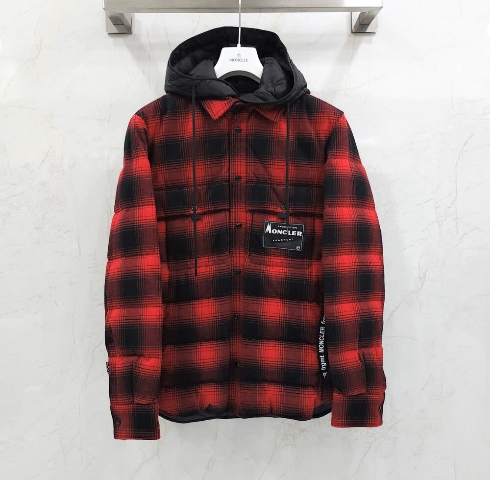 [럭스유] (새상품) 2 / 몽클레어 X 프라그먼트 댄버 체크 패딩 자켓