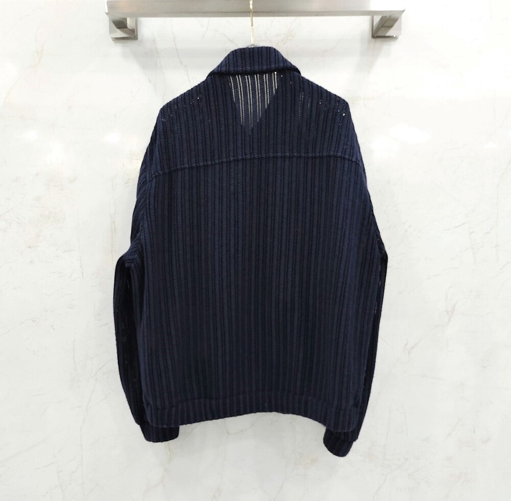 [럭스유] (새상품) 50 / 솔리드옴므 네이비 오버 실루엣 우븐 자켓