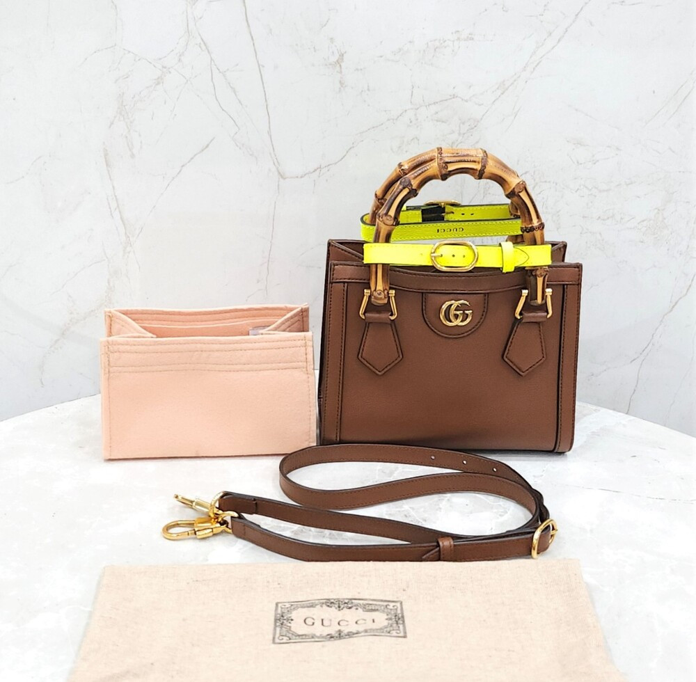 [럭스유] 구찌 다이애나 뱀부 미니 토트백 655661