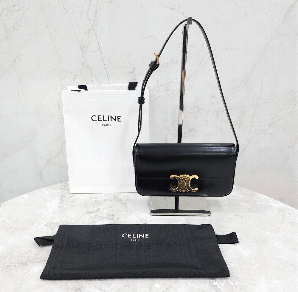 [럭스유] 셀린느 클로드 숄더백 샤이니 카프스킨 194143BF4