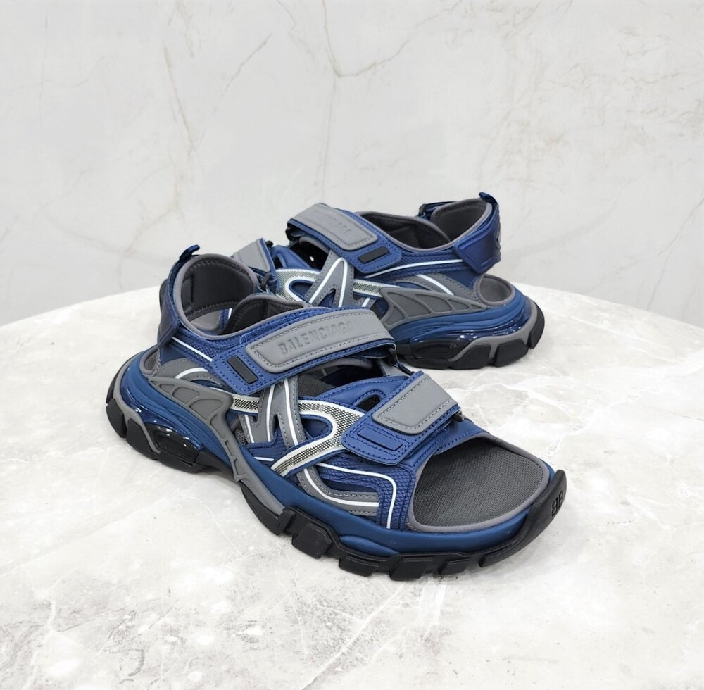 [럭스유] (새상품) 42 / 발렌시아가 트랙 샌들 네이비