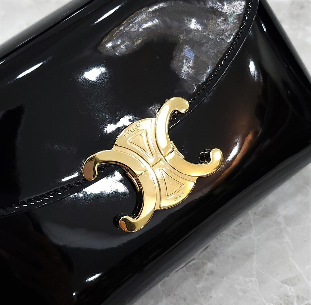 [럭스유] 셀린느 틴 나노 트리오페 에나멜 토트 숄더백 118113FYJ.38NO